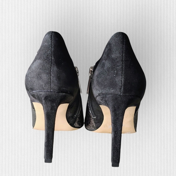 Calvin Klein Women's Size 5 Black Ankle Booties with Sleek Pointed Toe - Picture 3 of 9